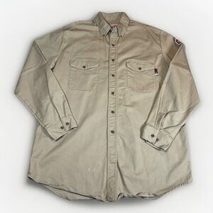 Walls FR Flame Resistant Shirt Mens XLT Button Down Workwear Long Sleeve HRC 2